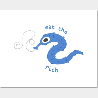 Eat the Rich Worm-on-a-String Posters and Art